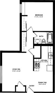 1 Bed / 1 Bath / 660 sq ft / Availability: Please Call / Deposit: $855 / Rent: $855